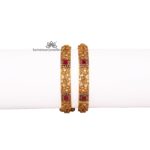 Pachi Ruby Bangles with CZ Stones