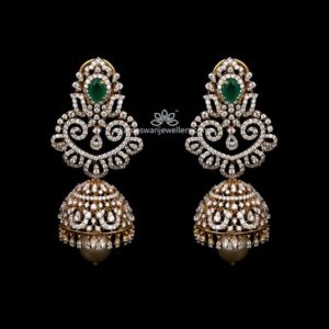 Brilliant Elaborate Diamond Earrings
