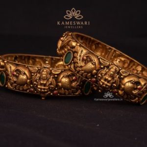 Nakshi Bangle with Lakshmi Devi and Peacock