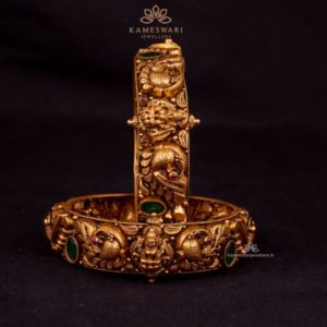 Nakshi Bangle with Lakshmi Devi and Peacock