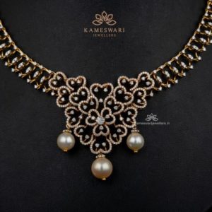 Flowery Diamond Necklace