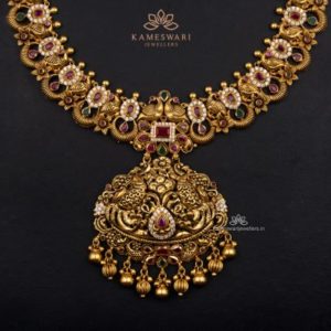 Antique Peacock Ruby Haram