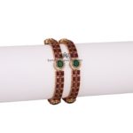 Ruby Emerald and Swaroski Bangles