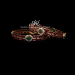 Ruby Emerald and Swaroski Bangles