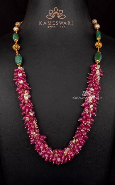 Notable Ruby Beeds Chain Notable Ruby Beeds Chain