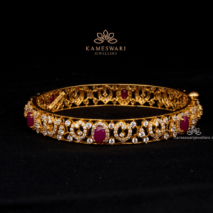 CZ Pachi Ruby Bangle