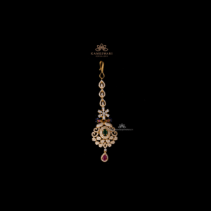 Cz Pachi Ruby Emerald Maang Tikka