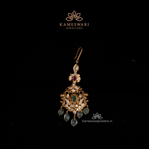 Pachi Emerald Maang Tikka