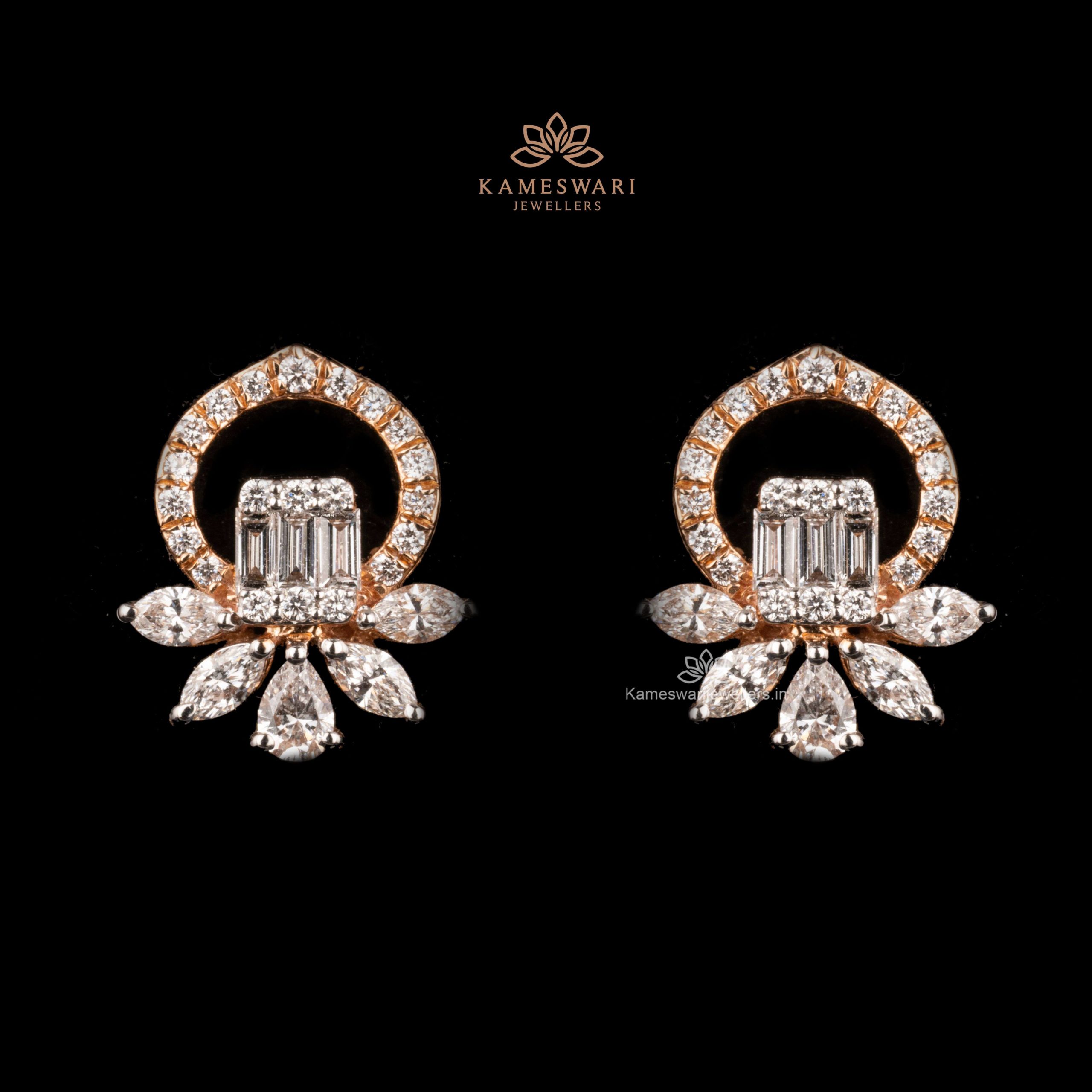 Diamond Petal Earrings Diamond Petal Earrings
