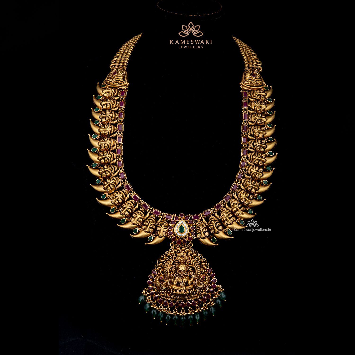 Embossing Lakshmi Antique Haram Embossing Lakshmi Antique Haram