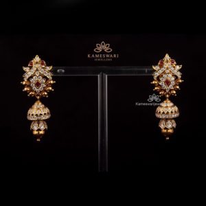 MAYUKI CLOSED SETTING DIAMOND JHUMKIS