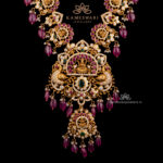 Goddess Lakshmi 2 In 1 Traditional Pachi Haram |Kameswari Jewellers