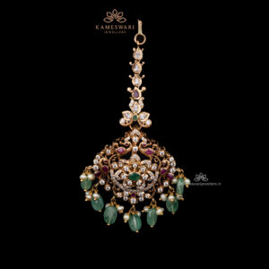 Traditional Pachi Mangtika with detachable pendant | Kameswari Jewellers
