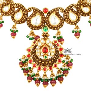 Gold and Pearl Kundan Necklace