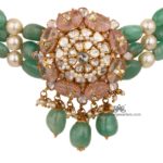 Mezonite and Polki Necklace | Kameswari Jewellers