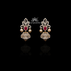 Radhika Diamond Jhumka Earrings