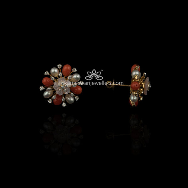 Leah Flower Studs