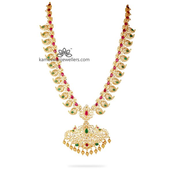 Siddhi Cz Paachiwork Haram Necklace