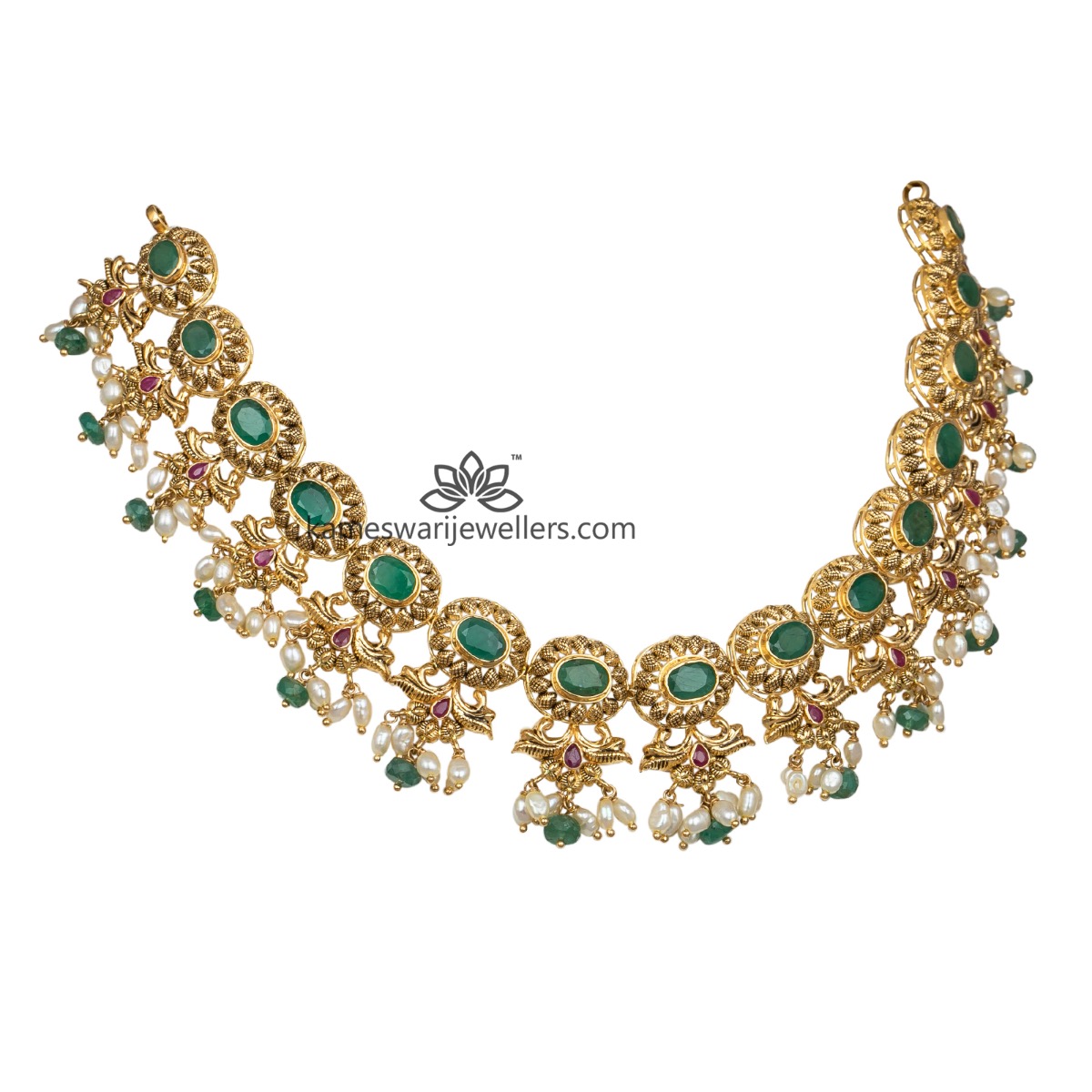 Roxanne Necklace ~ Emerald : LILIEN CZECH, authentic Czech rhinestone  jewelry
