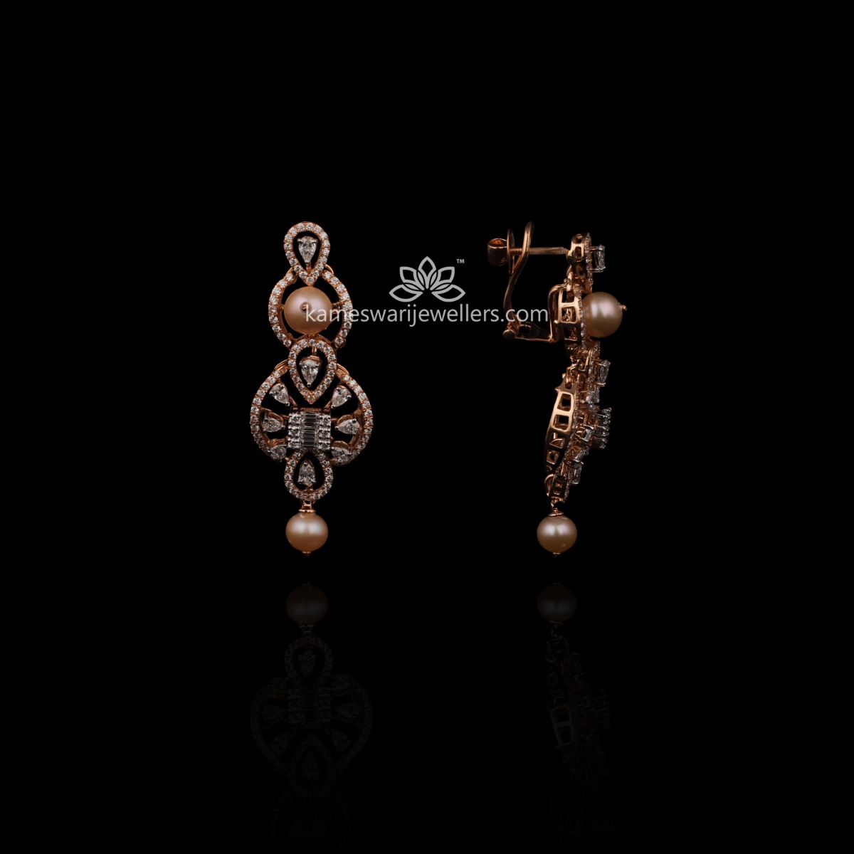 Perennial Charm Gold Drop Earrings