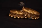 Antique Bangles with Micro Pearls and Gold Balls