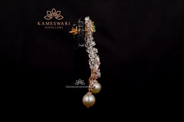 Buy Earrings Online | Dainty Grand Diamond Earrings from Indeevari