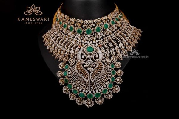 Empress Peacock Diamond Necklace