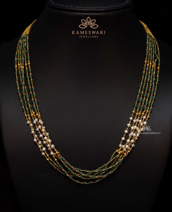 Emerald Pearl Beads Chain