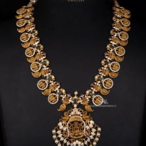 Bridal Ruby Studded Gold Necklace | Kameswari Jewelers