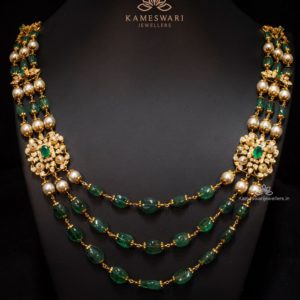 Beautiful Combination of Emeralds and Pearls Haram
