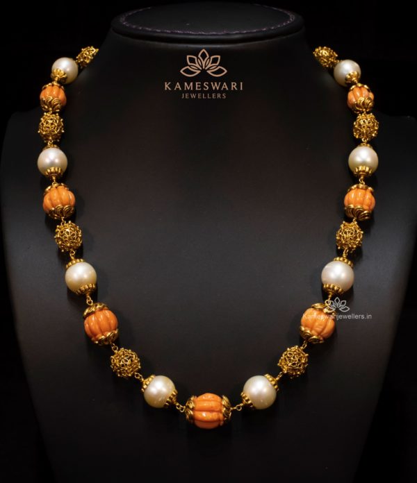 Coral and Pearl Beads Haram