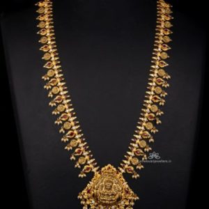 Aesthetic Lakshmi Peacock Haram | Kameswari Jewellers