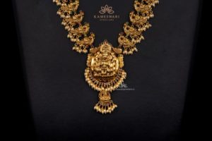 Aesthetic Lakshmi Peacock Haram | Kameswari Jewellers