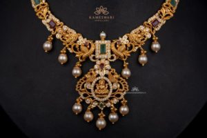 Lakshmi Pachi Emerald Necklace