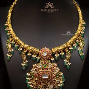 Antique Ruby Bridal Choker | Kameswari Jewelers