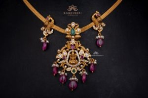 Peacock Lakshmi Pachi Necklace