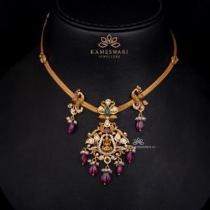 Lakshmi Pearl Pachi Necklace