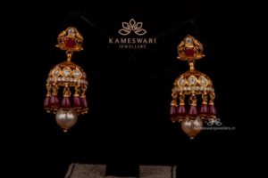 Pearl Drop Pachi Jhumki