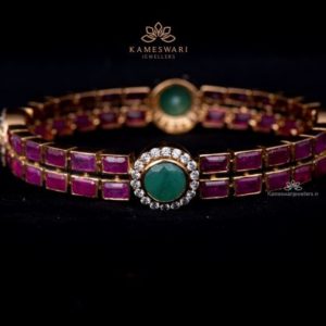 Pachi Ruby Emerald Bangle