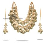 Layered Polki Haram with earrings | Kameswari Jewellers