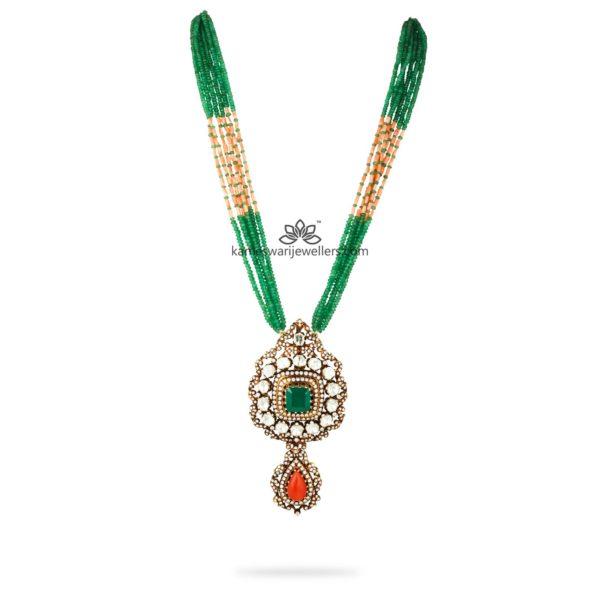 Exotic Beeds Haram with Victorian Pendant