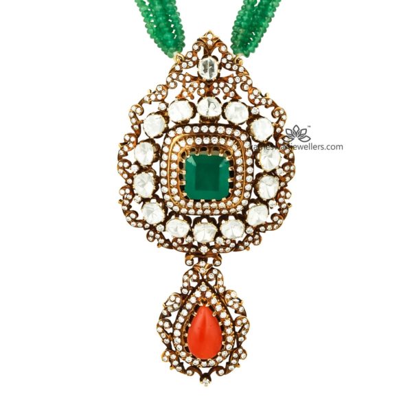 Exotic Beeds Haram with Victorian Pendant
