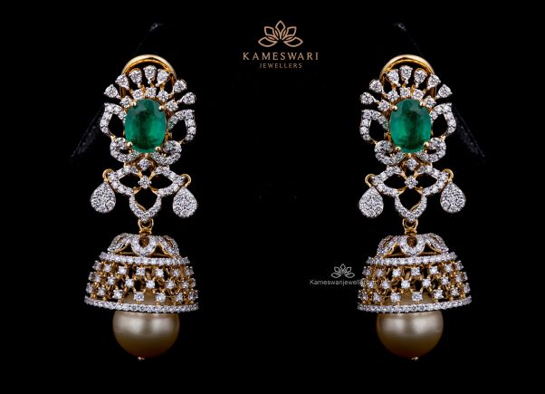 Buy Earrings Online | Maria Swarovski Studs! from Indeevari