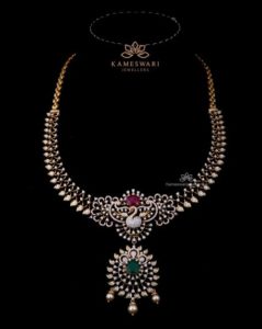 Peacock Diamond Necklace