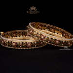 Royal Pearl and Ruby Bangle