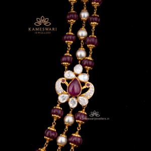 Mesmerizing combination of rubies and pearls