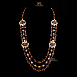 Mesmerizing combination of rubies and pearls