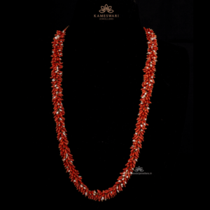 Coral beads embedded Chain