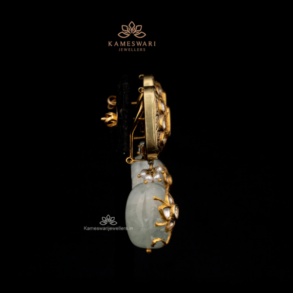 Polki Necklace with Earrings | Kameswari Jewellers