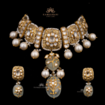 Polki Necklace with Earrings | Kameswari Jewellers